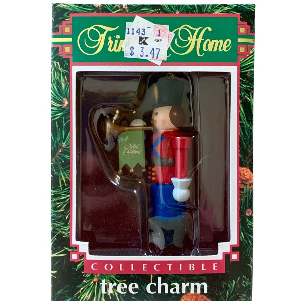 Vintage Trim A Home Toy Soldier Christmas Tree Ornament